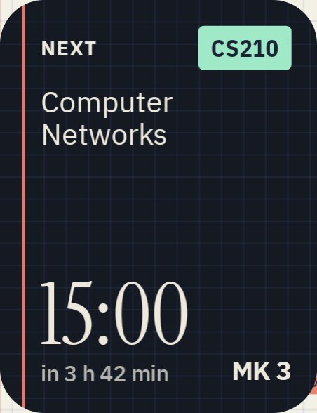Screenshot from the app