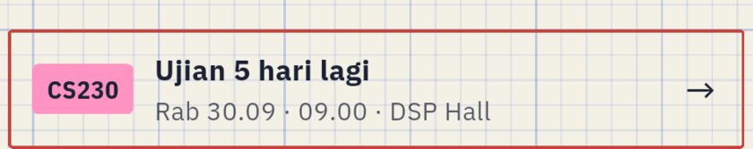 Strip ujian di Hari ini